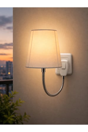 Soket Tipi Ayarlanabilir Başlıklı Dekoratif Gece Lambası