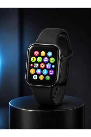 Bluetooth Arama, Akıllı Bildirimler ve Günlük Sağlık Takibi Sunan Şık Tasarımlı Akıllı Saat