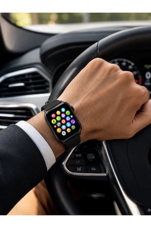 Bluetooth Arama, Akıllı Bildirimler ve Günlük Sağlık Takibi Sunan Şık Tasarımlı Akıllı Saat