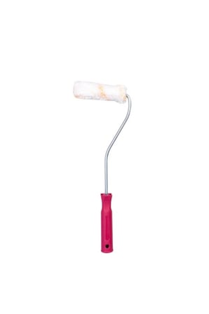 Mini Boya Rulo Seti 10 Cm Boya Fırçası 6 Adet Yedek Rulo Hediyeli Boya Uygulama Aparatı