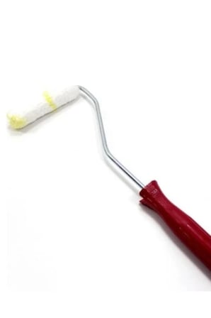 Mini Boya Rulo Seti 10 Cm Boya Fırçası 6 Adet Yedek Rulo Hediyeli Boya Uygulama Aparatı
