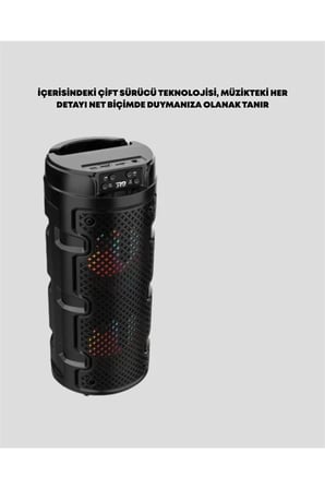 Kompakt Tasarım, Yüksek Ses Performansı – Çoklu Giriş Seçenekli Kablosuz Hoparlör (Bluetooth, USB, SD Kart, AUX)