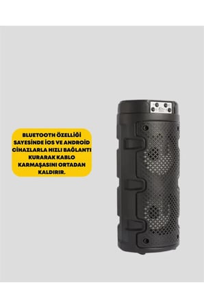 Kompakt Tasarım, Yüksek Ses Performansı – Çoklu Giriş Seçenekli Kablosuz Hoparlör (Bluetooth, USB, SD Kart, AUX)