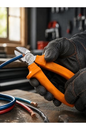 Elektrik ve Teknik Çalışmalar İçin Profesyonel Dövme Çelik Yan Keski