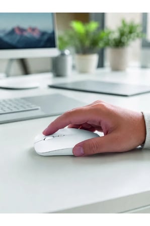 Şarjlı Wireless Mouse Bluetooth Çift Modlu Sessiz Yüksek Hassasiyetli Fare