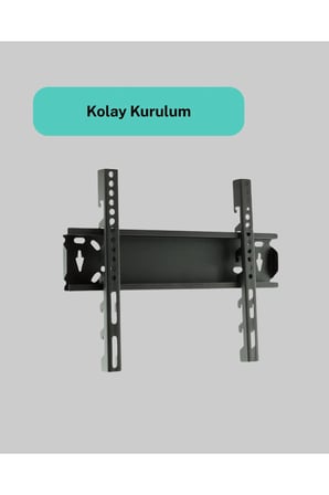 Yüksek Taşıma Kapasiteliniversal TV Duvar Askı Aparatı 32-42 İnç Güvenli Sabitleme Sistemi