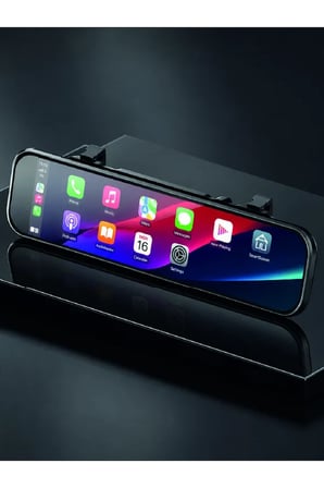 Ayna Carplay Araç İçi 9.66 İnç IPS Ekran Geri Görüş Kamerası Destekli