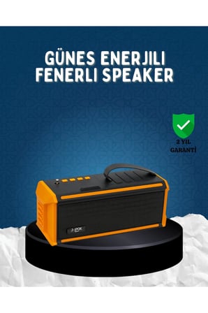 J-IPOX P520 Bluetooth Hoparlör 8W Güçlü Ses Solar Şarj FM Radyo