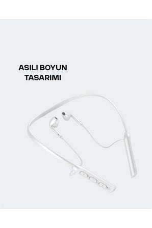 Yüksek Kapasiteli Pil Destekli Boyun Askılı Kulaklık – 100 Saat Dayanıklı