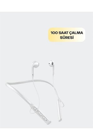 Yüksek Kapasiteli Pil Destekli Boyun Askılı Kulaklık – 100 Saat Dayanıklı