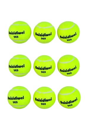 Dayanıklı Tenis Topu 9’lu Set Yüksek Performans ve Dengeli Zıplama