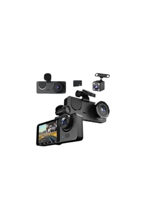 Full HD Çözünürlüklü Üç Kameralı Araç İçi Kamera – Park ve Sürüş Güvenliği