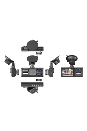 1. 3 Kameralı Full HD Araç Kamerası – Ön, İç ve Arka Görüş ile %100 Kapsama
