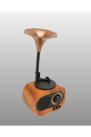 Taşınabilir Mini Retro Radyo Bluetooth Hoparlör USB SD AUX Destekli Yeni Nesil