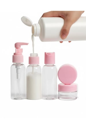 Taşınabilir 5’li Seyahat Kozmetik Şişe Seti 30 ml Sızdırmaz