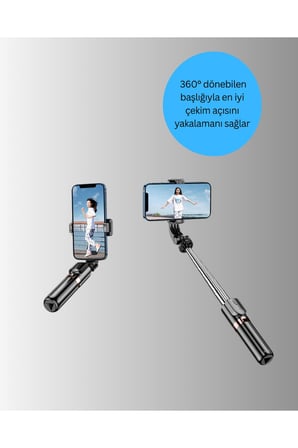 Uzaktan Kumandalı Bluetooth Selfie Çubuğu– Işıklı, 130 cm Ayarlanabilir