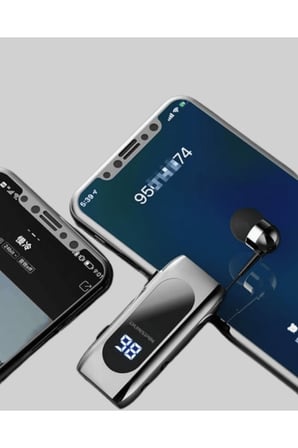 Bluetooth 5.2 Klipsli Kablosuz Kulaklık – Dijital Ekran & Titreşimli Uyarı Yeni Nesil