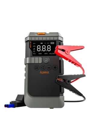 Araç Akü Takviye Powerbank Lastik Şişirme Kompresörü LED Işıklı Çok Fonksiyonlu Acil Durum Cihazı
