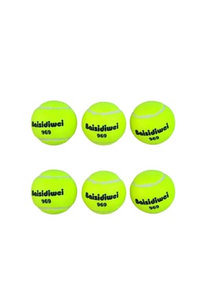 6’lı Tenis Topu Seti Dayanıklı Yüksek Zıplama Performans Topları