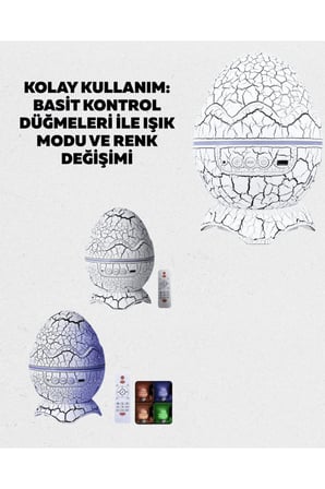 Bluetooth Hoparlör Özellikli 7 Renkli Gece Aydınlatması Yeni Nesil
