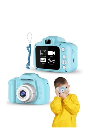 Mavi HD Taşınabilir Mini Kamera Video Kayıt ve Fotoğraf Çekim Özellikli