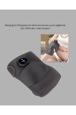 3 Seviyeli Titreşimli Isıtmalı Diz Bakım Masaj Cihazı Yeni Nesil