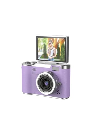 48 MP Dijital Fotoğraf Makinesi 4K Video Flip Ekranlı Kompakt