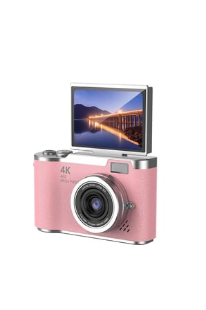 Profesyonel Çekim İçin 48 MP Kamera 18x Zoom Flip Ekran Dijital Kamera