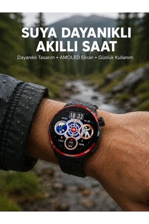 AMOLED Ekranlı Akıllı Saat Bluetooth Arama ve NFC Destekli Yeni Nesil