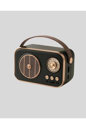 Vintage Bluetooth Radyo – TF Kart ve FM Destekli Taşınabilir Nostaljik Model