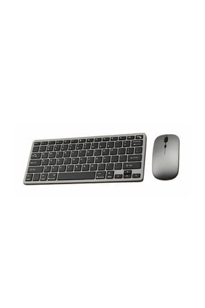 Bluetooth ve 2.4G Destekli Kablosuz Klavye Mouse Seti Şarj Edilebilir