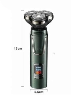 Dijital Göstergeli 3 Başlıklı Tıraş Makinesi Islak Kuru Lazer Öncesi Günlük