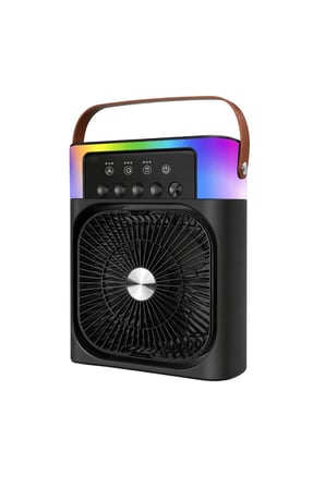 Taşınabilir Sprey Fan RGB Işıklı Mini Klima Soğutucu Nemlendirici USB Şarjlı