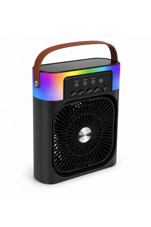 Taşınabilir Sprey Fan RGB Işıklı Mini Klima Soğutucu Nemlendirici USB Şarjlı