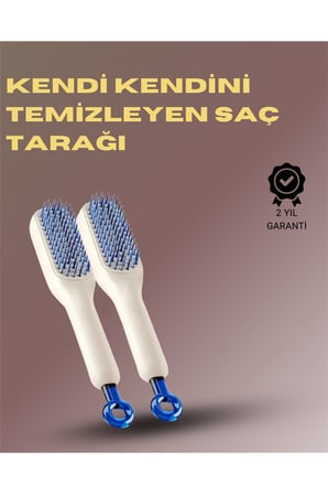 Kendini Temizleyen Masajlı Saç Tarağı – Anti-statik, Ergonomik Tasarım