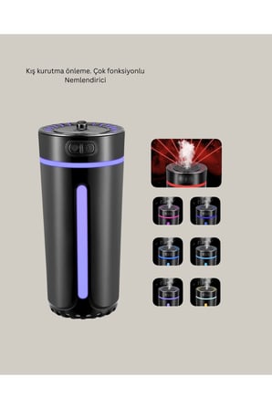 Ultrasonik Nemlendirici LED Işıklı Aromaterapi Difüzör Sessiz Çalışma Yeni Nesil