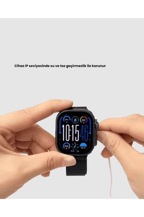 AMOLED Ekran 49mm Ultra Tasarım 3 Kordonlu Akıllı Saat Yeni Nesil