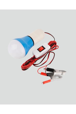Timsah Kıskaçlı 12V LED Ampul Kamp ve Acil Durum Lambası