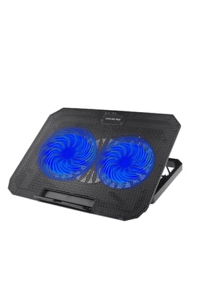 Laptop Soğutucu Stand Çift Fanlı 17 İnç Uyumlu Ayarlanabilir Notebook Altlığı