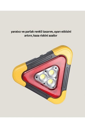 2000mAh Kapasiteli Taşınabilir Üçgen Park Lambası Yeni Nesil