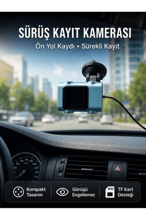 Araç Ön Cam Kamerası Sürüş Güvenliği İçin Video Kayıt Yeni Nesil