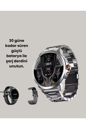 SW80 Akıllı Saat 1.93″ Ultra HD Ekran 700 mAh Batarya 3 Kordon Yeni Nesil