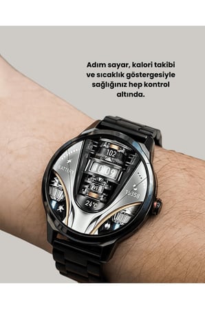 SW80 Akıllı Saat 1.93″ Ultra HD Ekran 700 mAh Batarya 3 Kordon Yeni Nesil