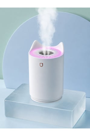 Hava Nemlendirici Ultrasonik Aroma Difüzör 7 Renk LED Işıklı Gece Lambası