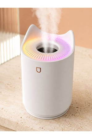 Hava Nemlendirici Ultrasonik Aroma Difüzör 7 Renk LED Işıklı Gece Lambası