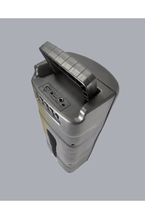 Bluetooth Işıklı Hoparlör – 2x5W Güç | USB + TF Kart + FM Radyo | Siyah Renk