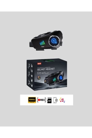 Q28 Kameralı Motosiklet Kask Kulaklık Bluetooth 5.3 Su Geçirmez 1080P HD Yeni Nesil