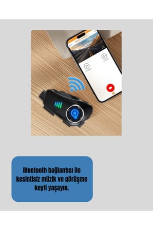 Q28 Kameralı Motosiklet Kask Kulaklık Bluetooth 5.3 Su Geçirmez 1080P HD Yeni Nesil