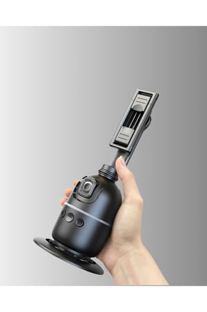 Yapay Zeka Destekli Yüz Takip Özellikli 360 Derece Dönen Masaüstü Telefon Sabitleyici Yeni Nesil