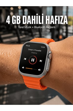 Yeni Nesil 3 Kordonlu Kol Saati 49 MM Amoled Ekran Akıllı Saat